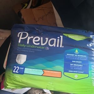 Prevail daily underwear  22 ct. Youth small
